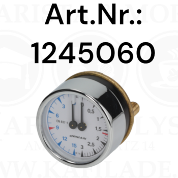 Doppel Manometer ø 60 mm (0-15 bar | 0 - 3 bar)