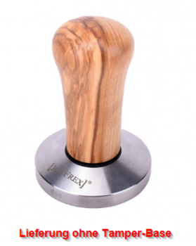 Preview: Tamper Griff Olivenholz kurz