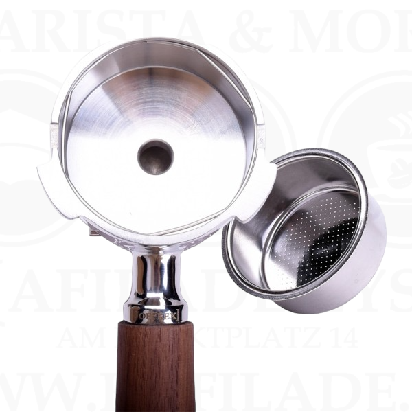 Siebträger 1er Auslauf für Delonghi Dedica | Walnuss